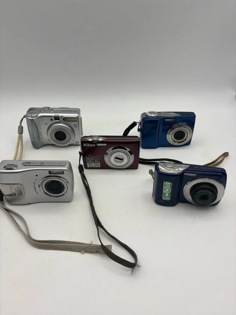 5 Digital Camera Lot For ***Parts or Repair **Non Working